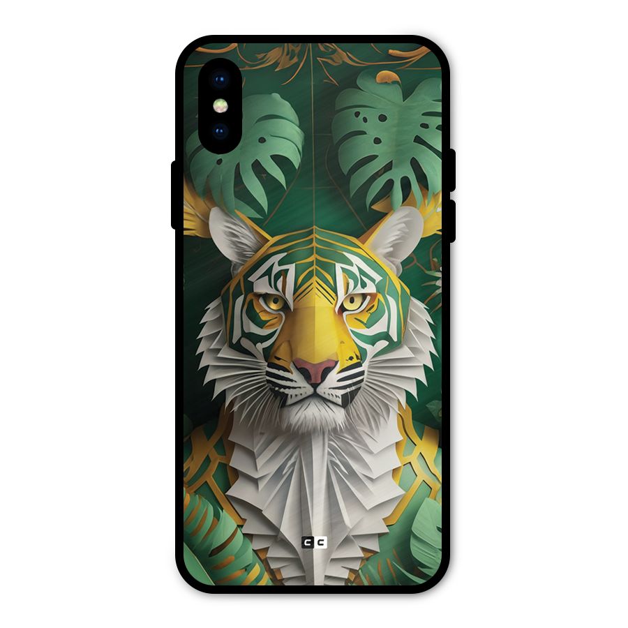 The Nature Tiger Metal Back Case for iPhone XS