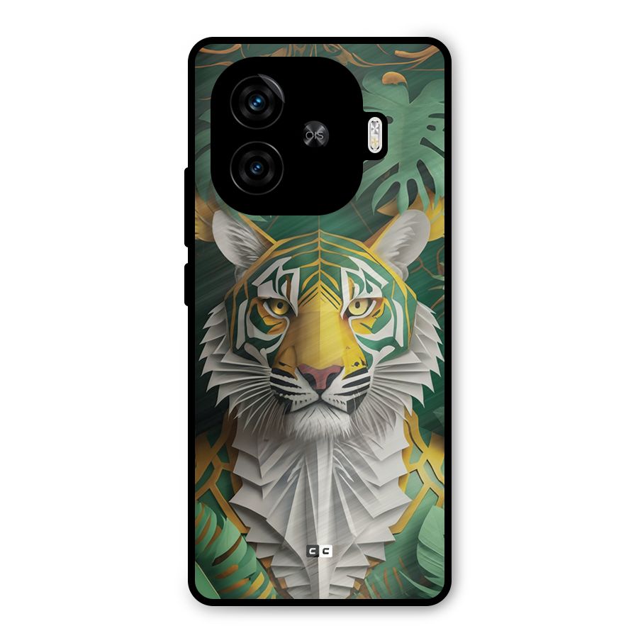The Nature Tiger Metal Back Case for iQOO Z9 Turbo