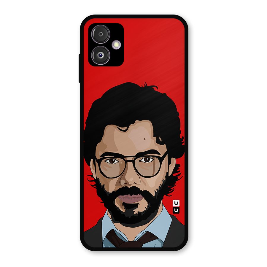 The Professor Illustration Art Metal Back Case for Galaxy F14