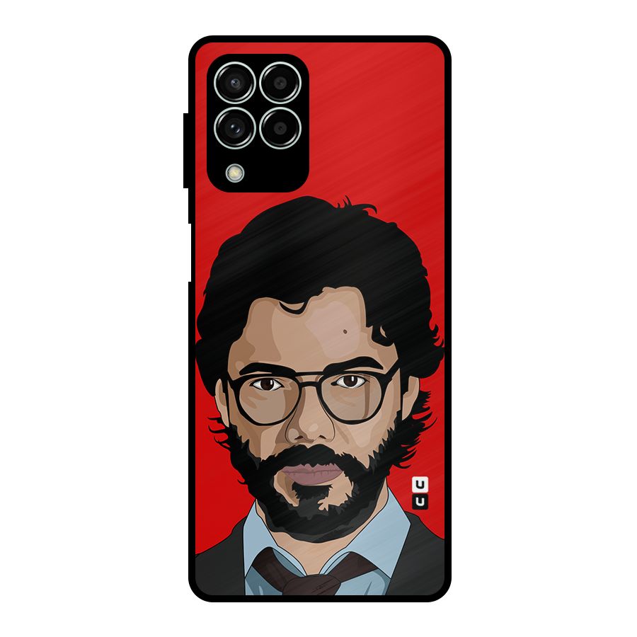 The Professor Illustration Art Metal Back Case for Galaxy M33