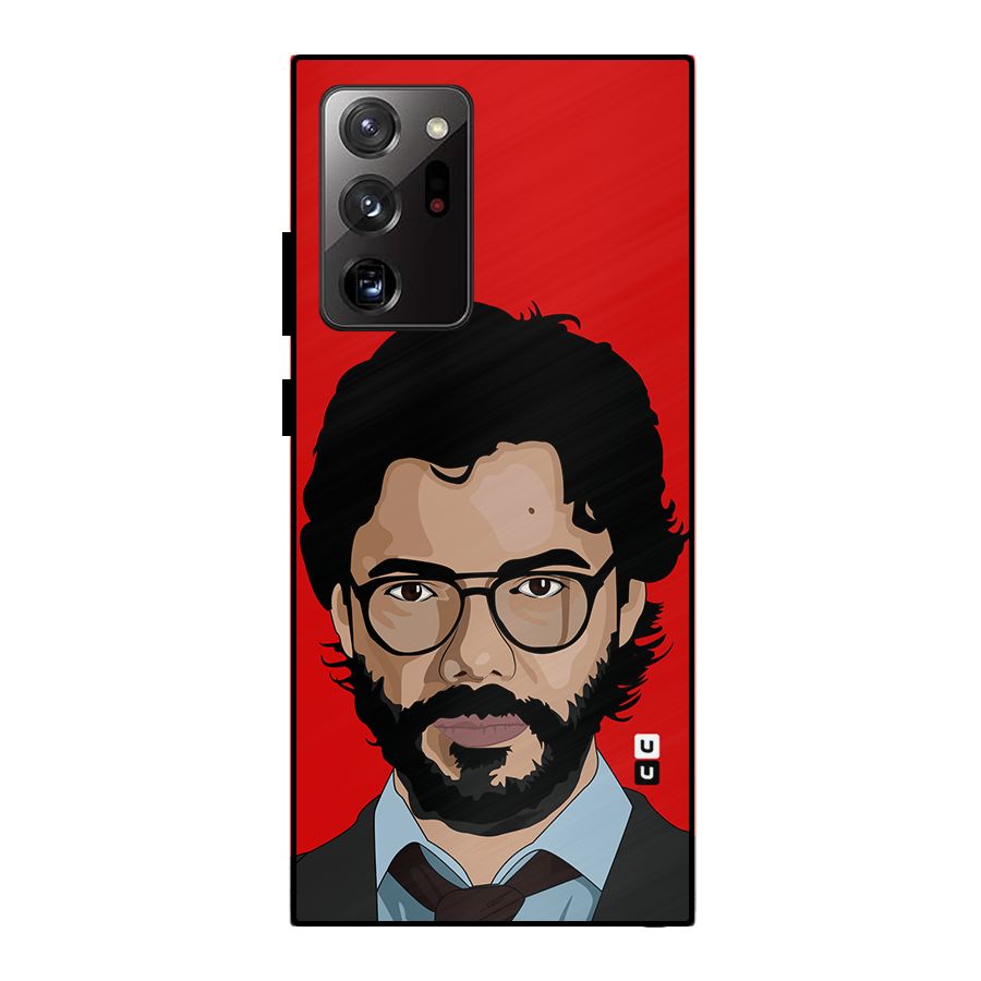 The Professor Illustration Art Metal Back Case for Galaxy Note 20 Ultra 5G
