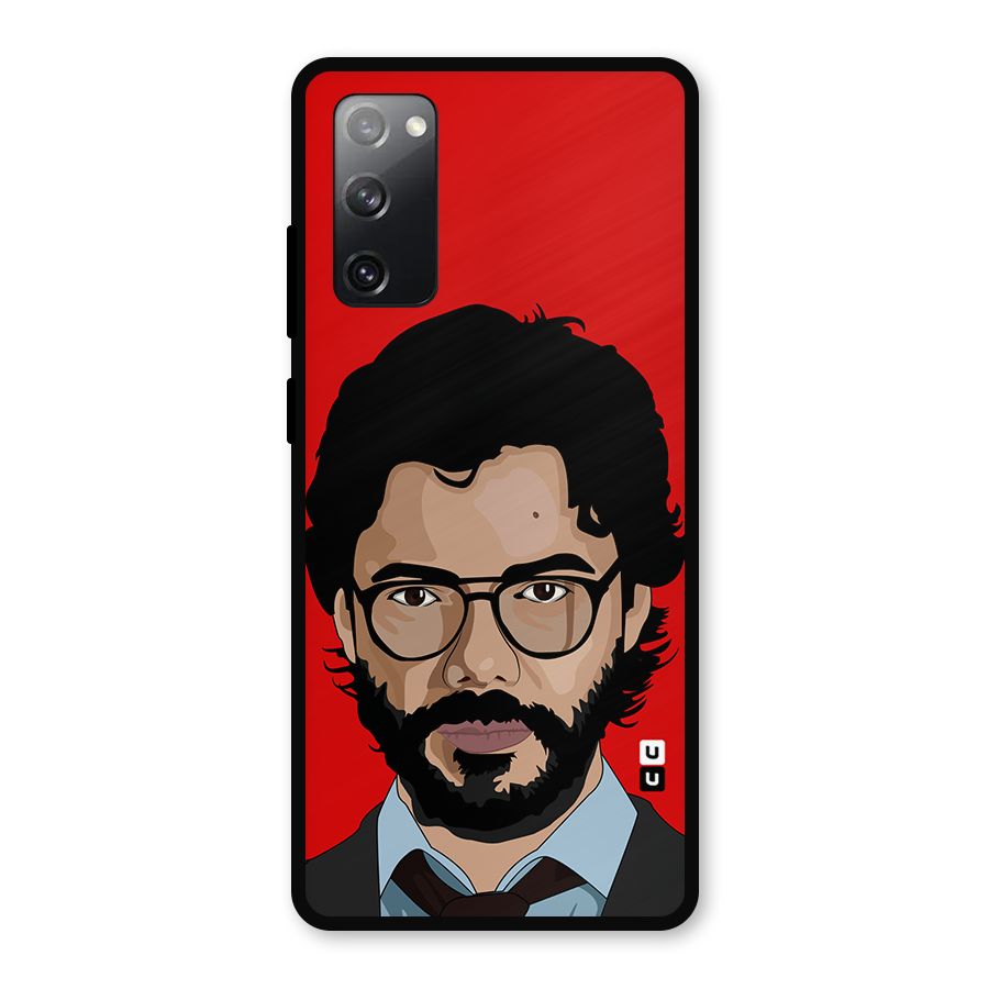The Professor Illustration Art Metal Back Case for Galaxy S20 FE 5G