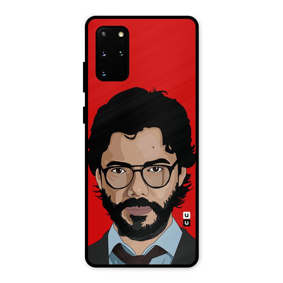 The Professor Illustration Art Metal Back Case for Galaxy S20 Plus