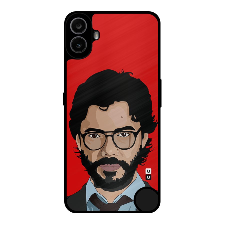 The Professor Illustration Art Metal Back Case for Nothing CMF Phone 1