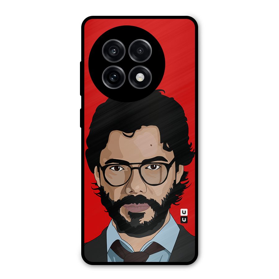 The Professor Illustration Art Metal Back Case for OnePlus 13R