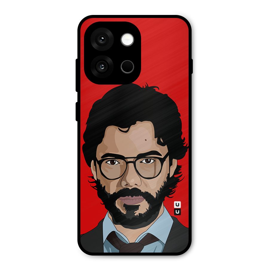 The Professor Illustration Art Metal Back Case for OnePlus 13s