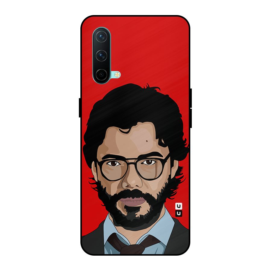 The Professor Illustration Art Metal Back Case for OnePlus Nord CE 5G