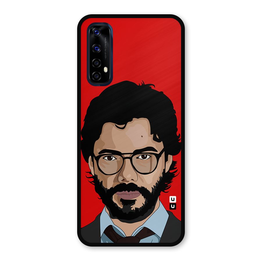 The Professor Illustration Art Metal Back Case for Realme 7