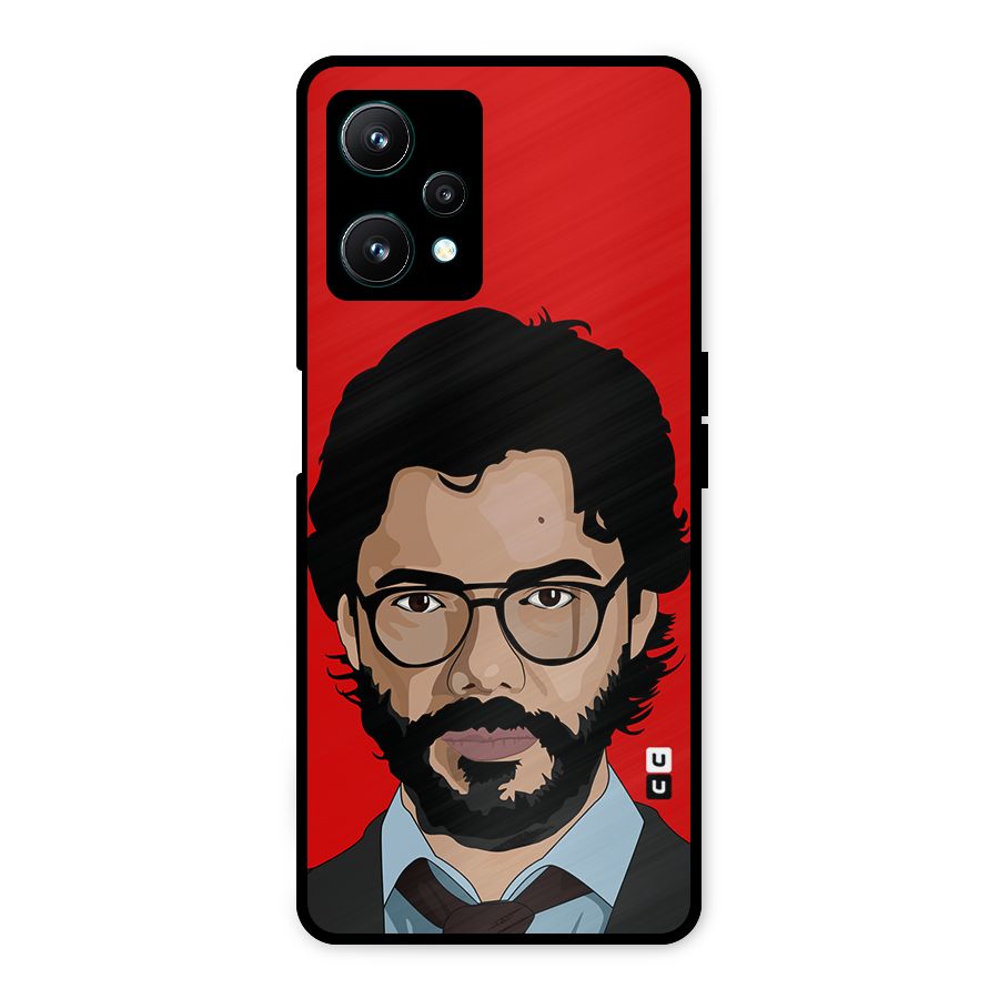 The Professor Illustration Art Metal Back Case for Realme 9 Pro 5G