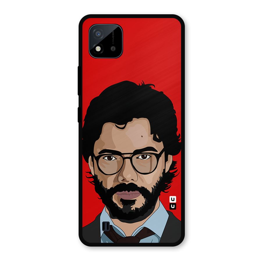 The Professor Illustration Art Metal Back Case for Realme C11 2021