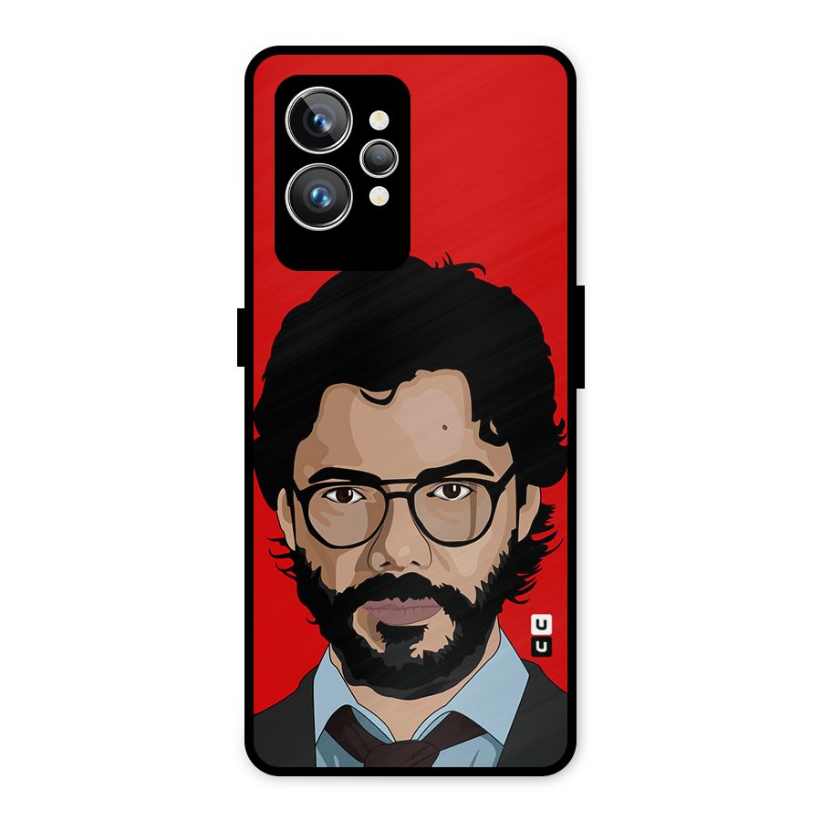 The Professor Illustration Art Metal Back Case for Realme GT2 Pro