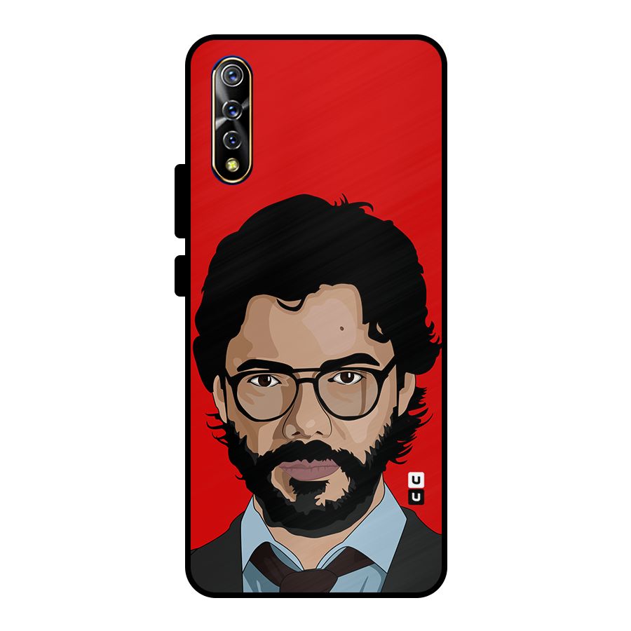 The Professor Illustration Art Metal Back Case for Vivo S1
