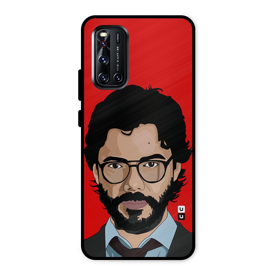 The Professor Illustration Art Metal Back Case for Vivo V19