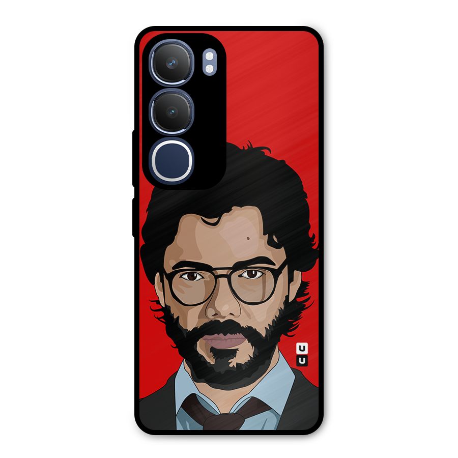 The Professor Illustration Art Metal Back Case for Vivo Y29