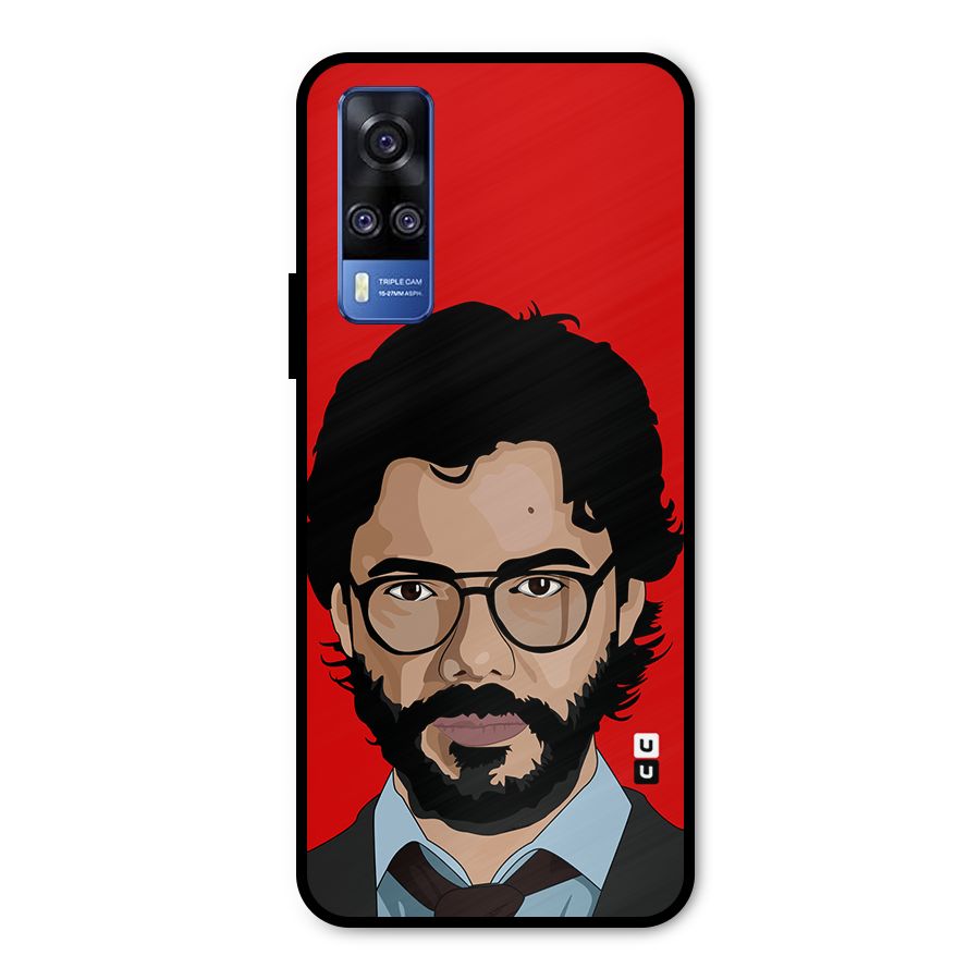 The Professor Illustration Art Metal Back Case for Vivo Y31