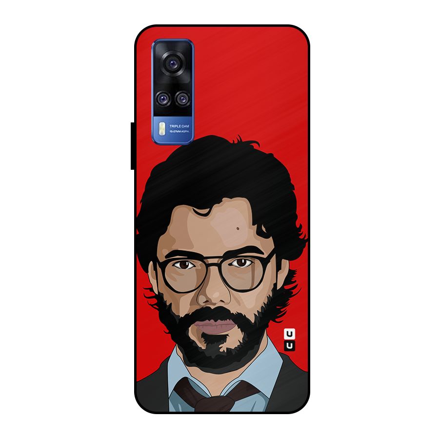 The Professor Illustration Art Metal Back Case for Vivo Y51