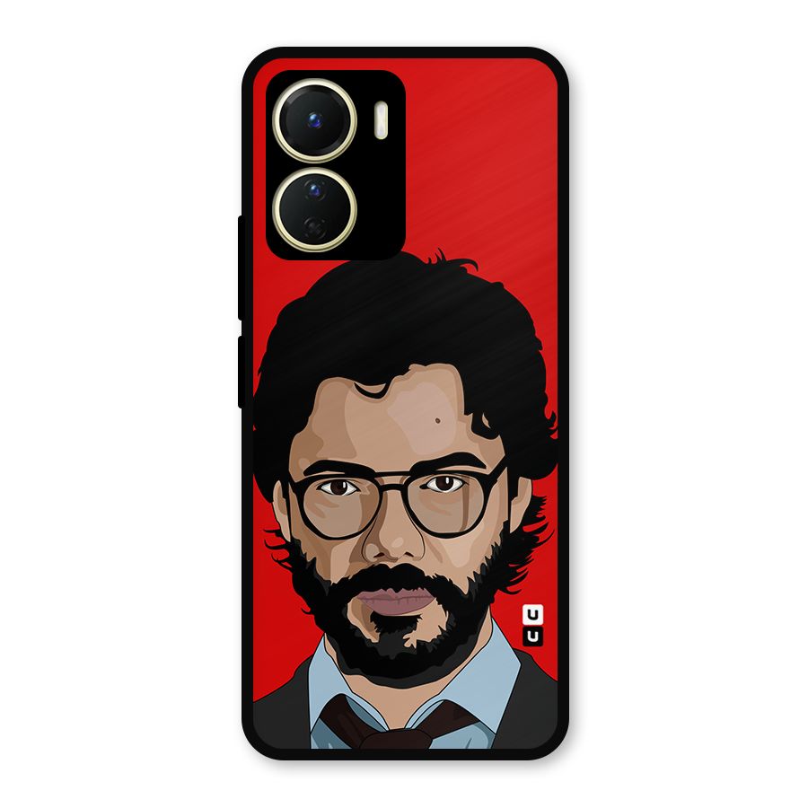 The Professor Illustration Art Metal Back Case for Vivo Y56