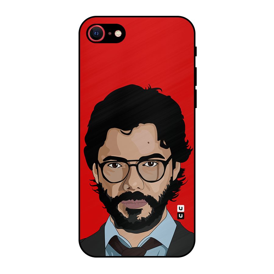 The Professor Illustration Art Metal Back Case for iPhone 7