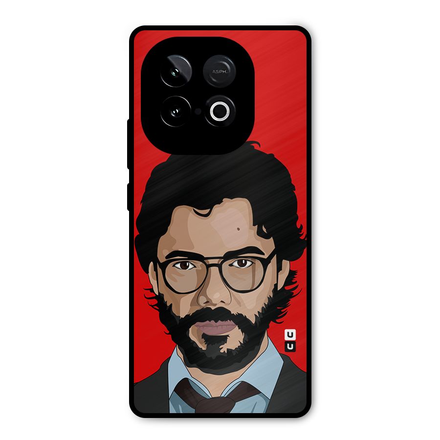 The Professor Illustration Art Metal Back Case for iQOO Neo 10