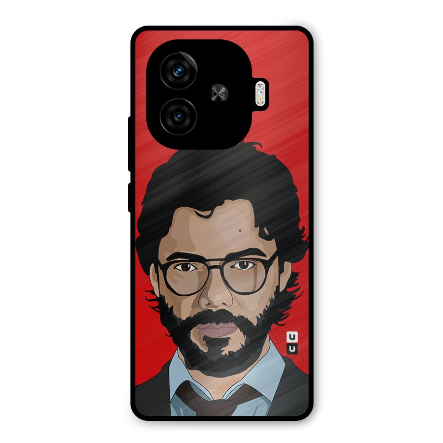 The Professor Illustration Art Metal Back Case for iQOO Neo 10R
