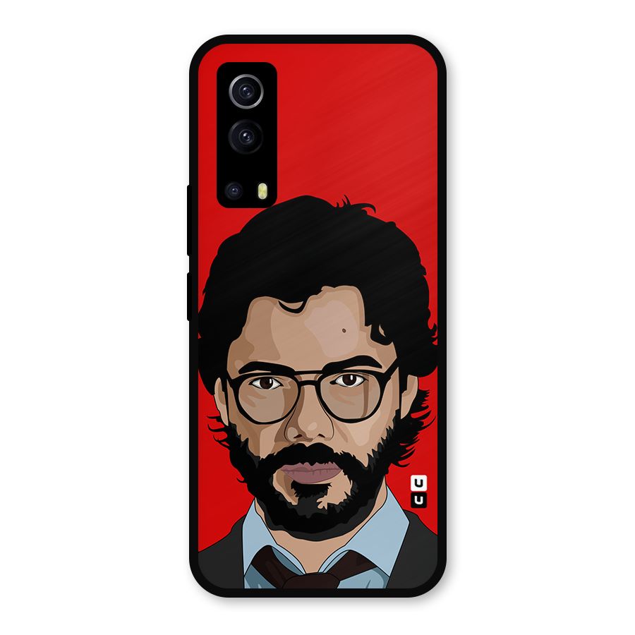 The Professor Illustration Art Metal Back Case for iQOO Z3