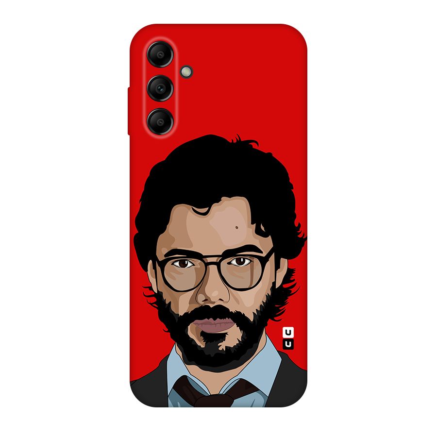 The Professor Illustration Art Original Polycarbonate Back Case for Galaxy A14 5G