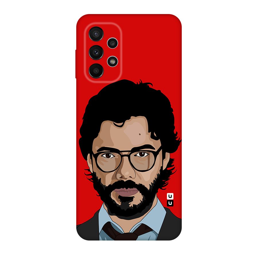 The Professor Illustration Art Original Polycarbonate Back Case for Galaxy A23