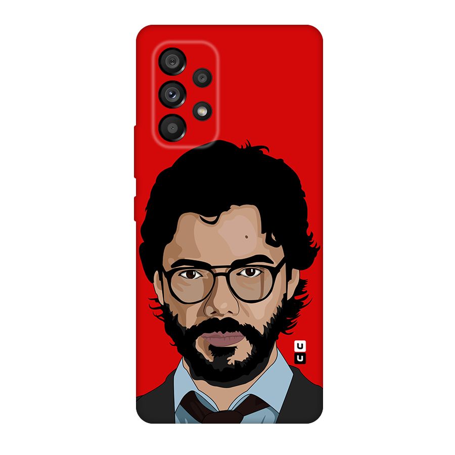 The Professor Illustration Art Original Polycarbonate Back Case for Galaxy A53 5G