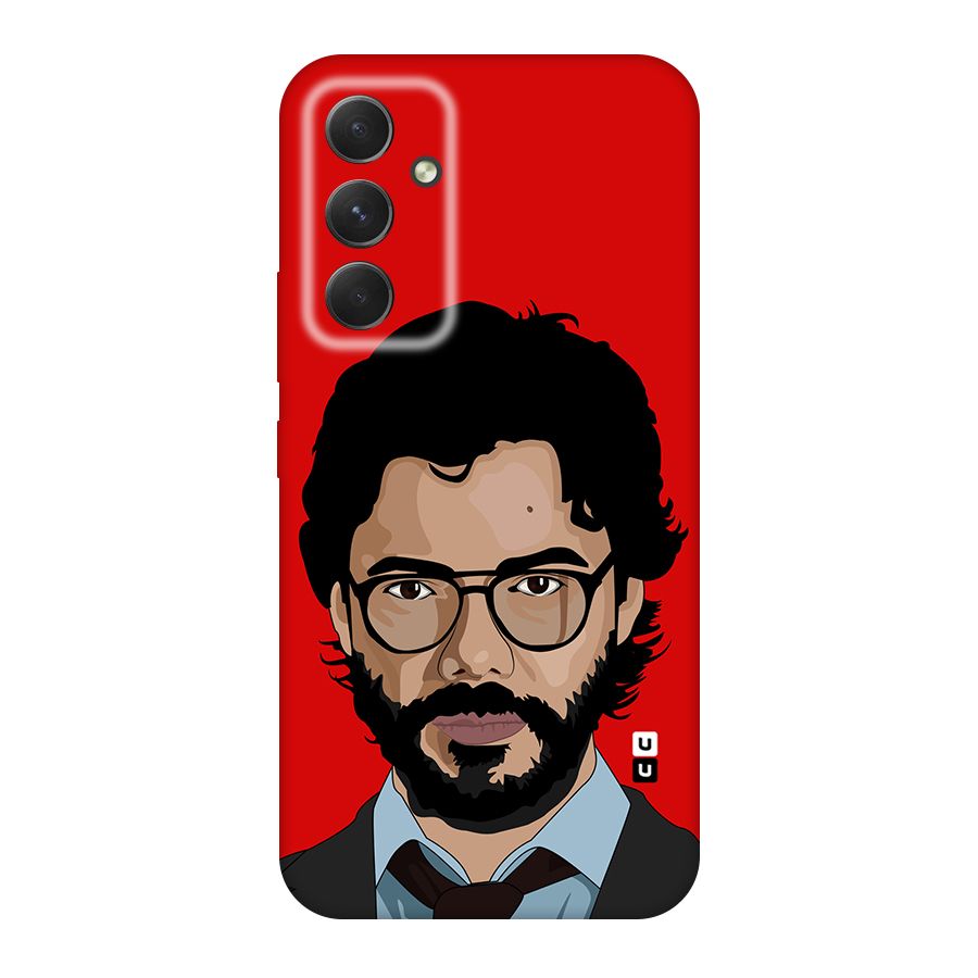 The Professor Illustration Art Original Polycarbonate Back Case for Galaxy A54