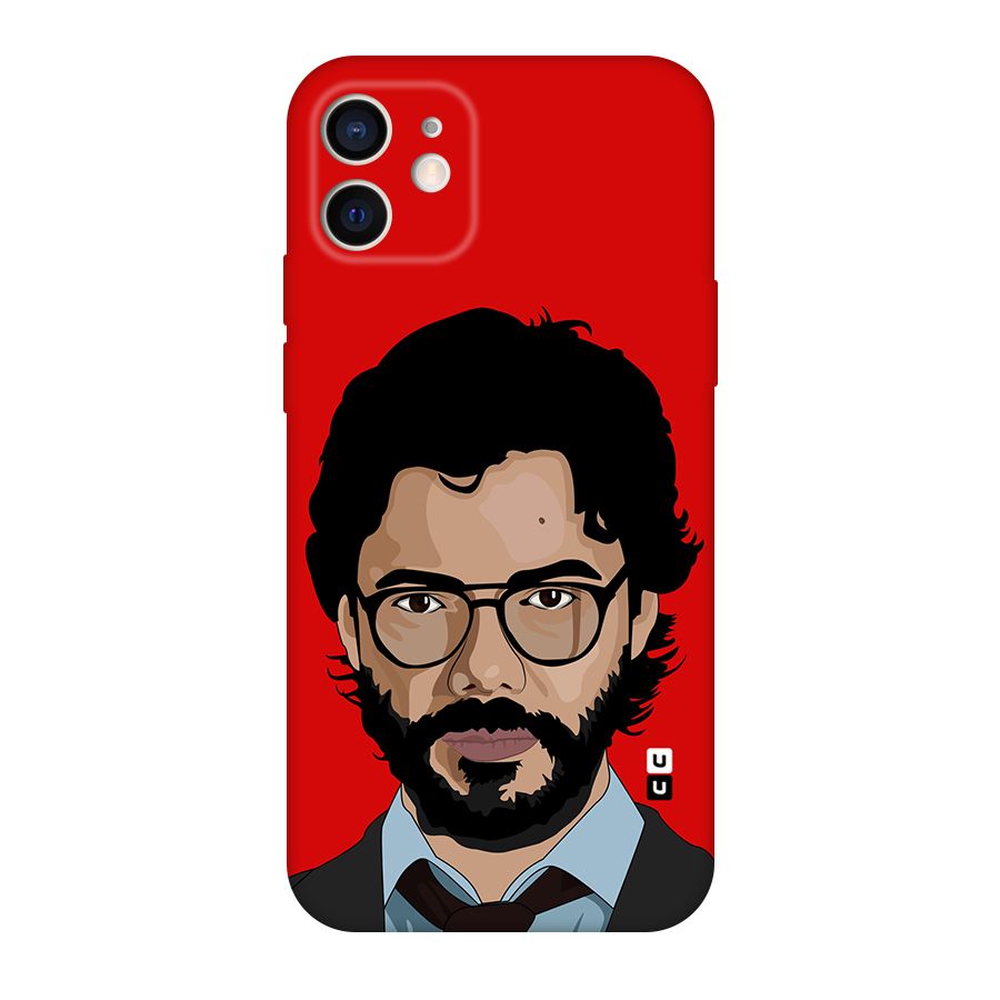 The Professor Illustration Art Original Polycarbonate Back Case for iPhone 12