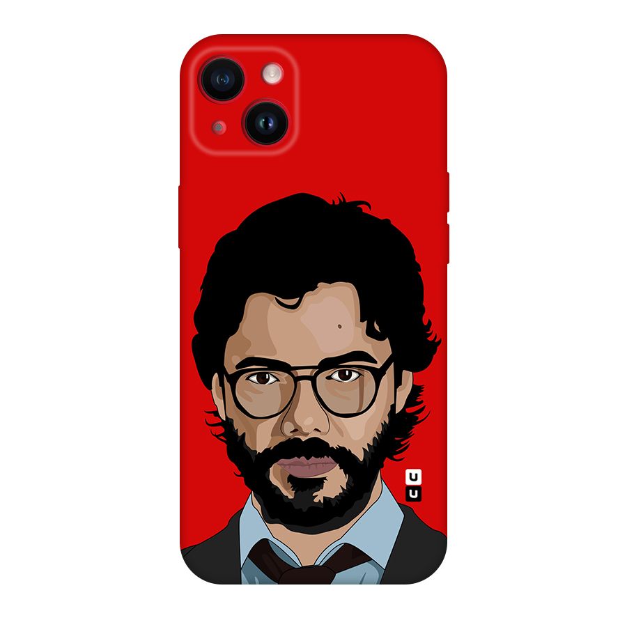The Professor Illustration Art Original Polycarbonate Back Case for iPhone 14 Plus