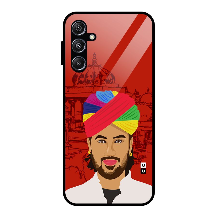 The Rajasthani Chokro Glass Back Case for Galaxy M34 5G