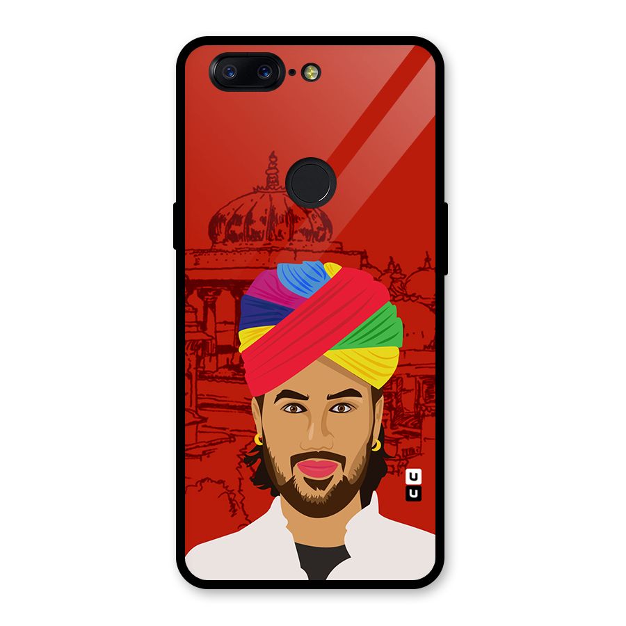 The Rajasthani Chokro Glass Back Case for OnePlus 5T