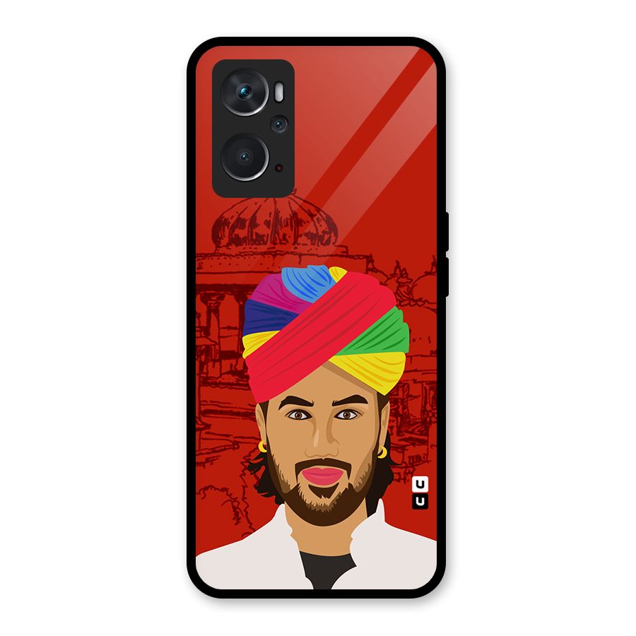 The Rajasthani Chokro Glass Back Case for Oppo K10 4G