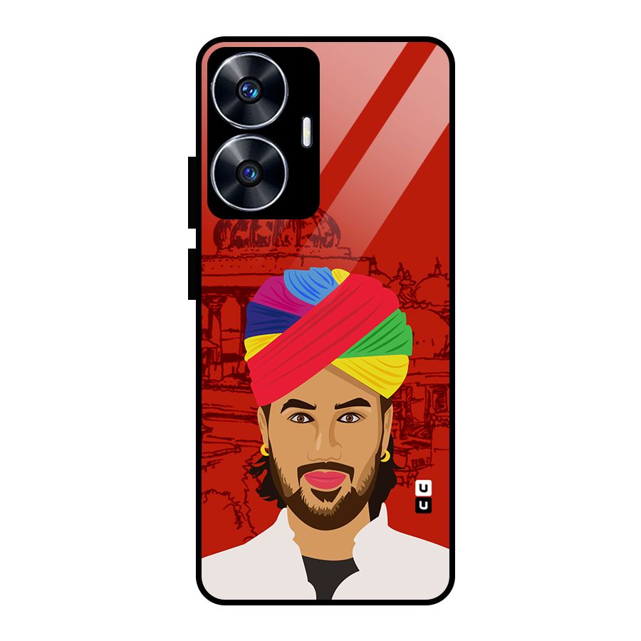 The Rajasthani Chokro Glass Back Case for Realme Narzo N55