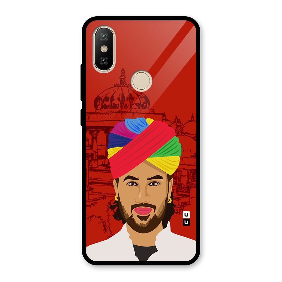 The Rajasthani Chokro Glass Back Case for Redmi A2