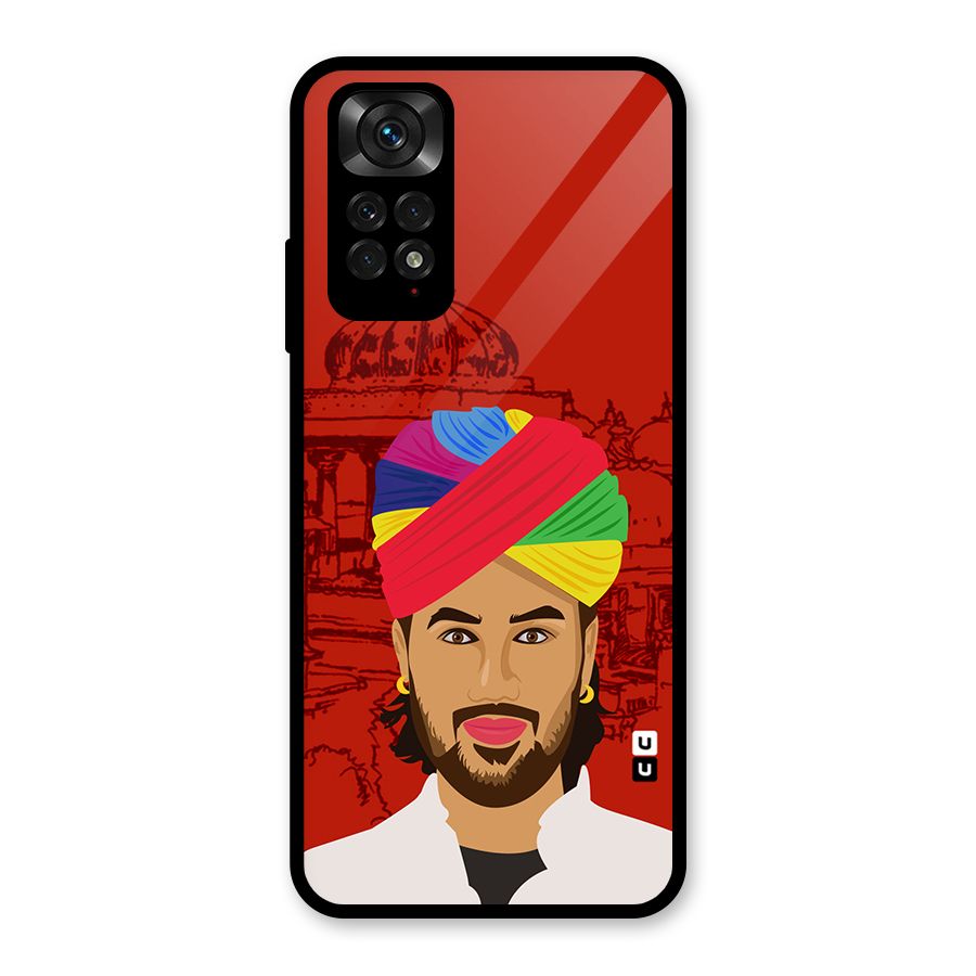 The Rajasthani Chokro Glass Back Case for Redmi Note 11S