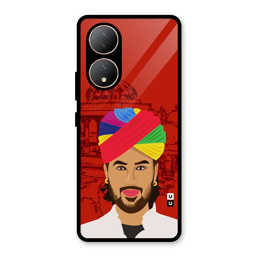 The Rajasthani Chokro Glass Back Case for Vivo T2