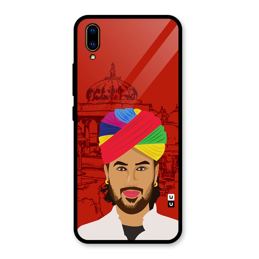 The Rajasthani Chokro Glass Back Case for Vivo V11 Pro