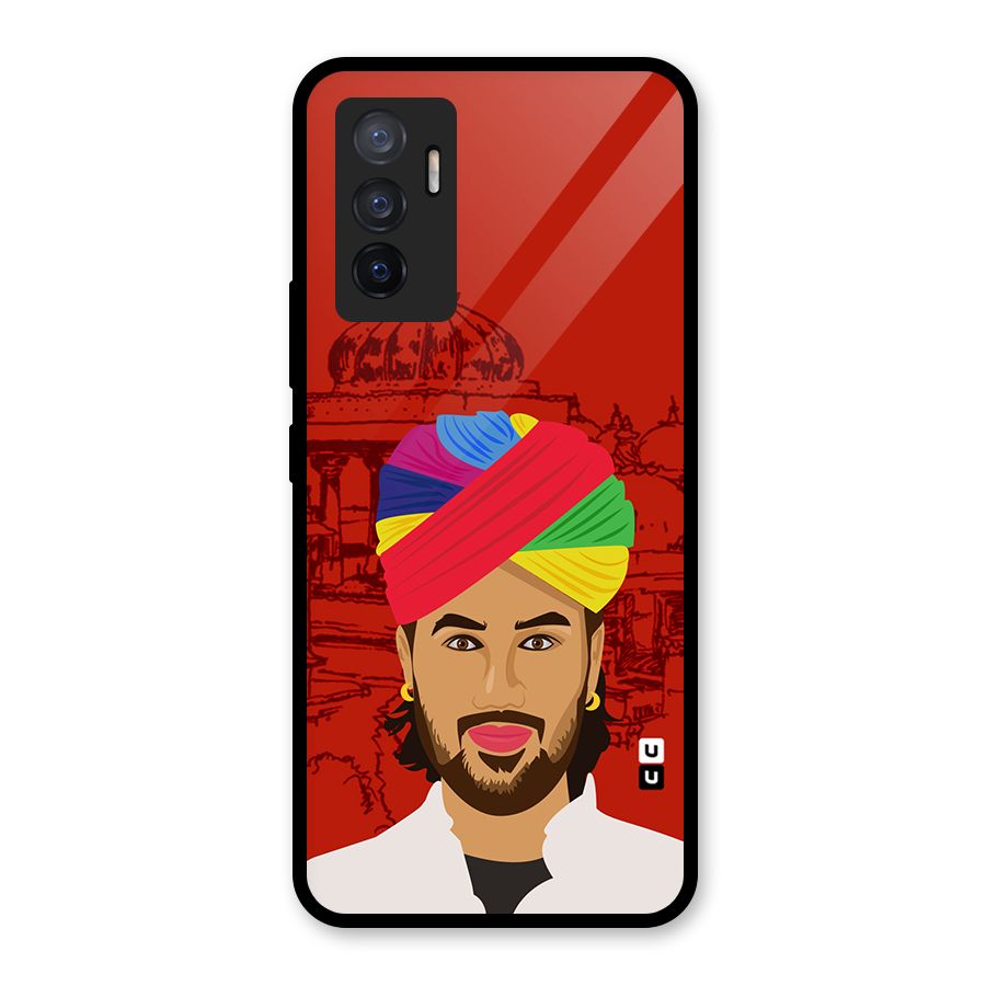 The Rajasthani Chokro Glass Back Case for Vivo V23e