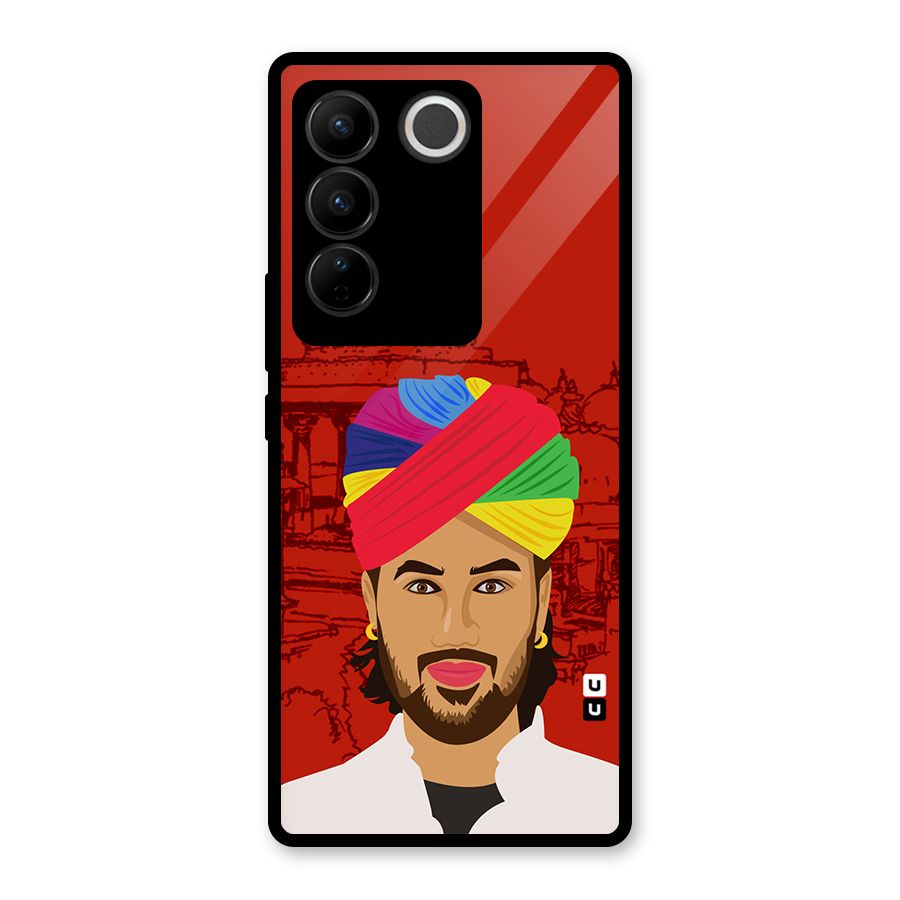 The Rajasthani Chokro Glass Back Case for Vivo V27