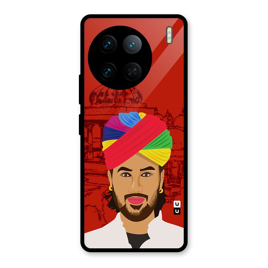 The Rajasthani Chokro Glass Back Case for Vivo X90 Pro
