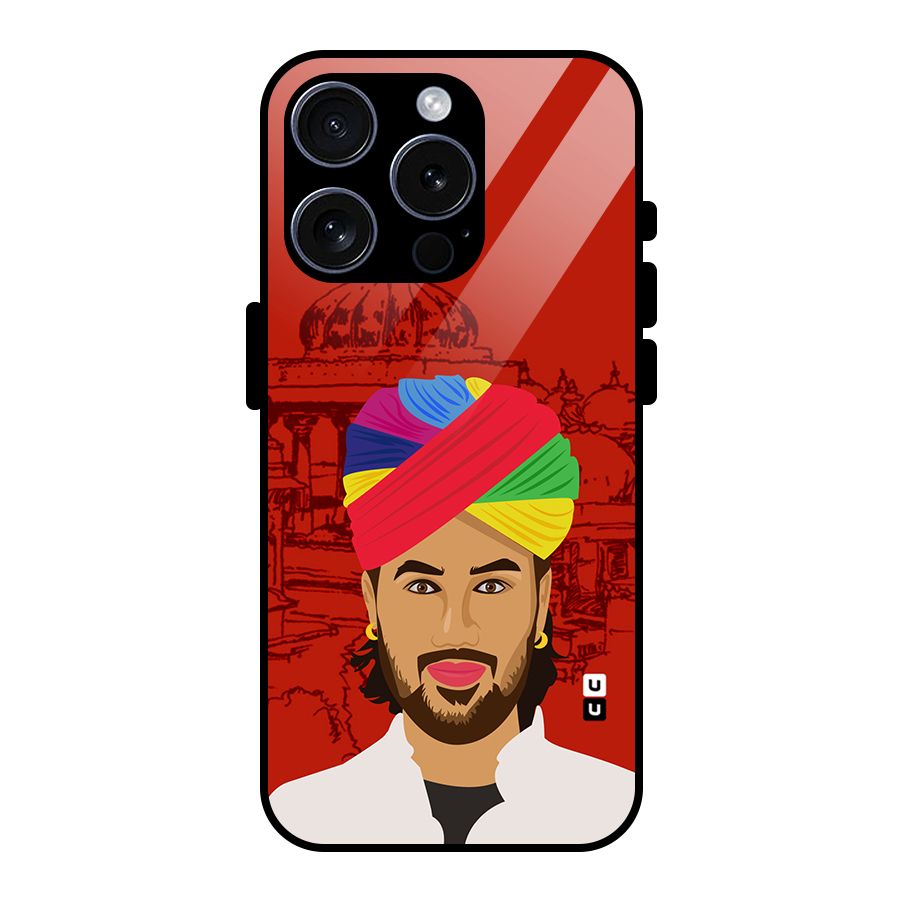 The Rajasthani Chokro Glass Back Case for iPhone 15 Pro