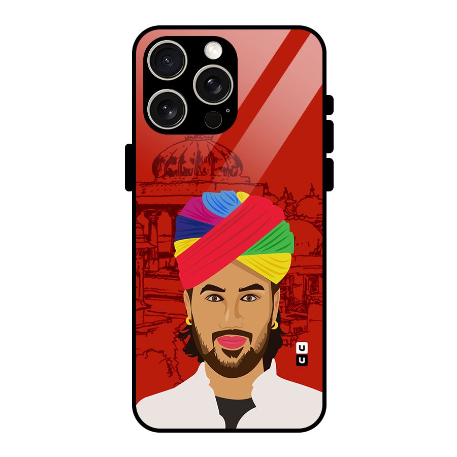 The Rajasthani Chokro Glass Back Case for iPhone 15 Pro Max
