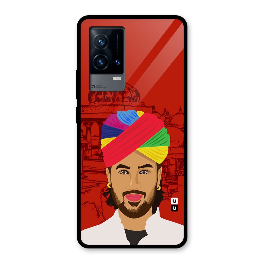 The Rajasthani Chokro Glass Back Case for iQOO 9 5G