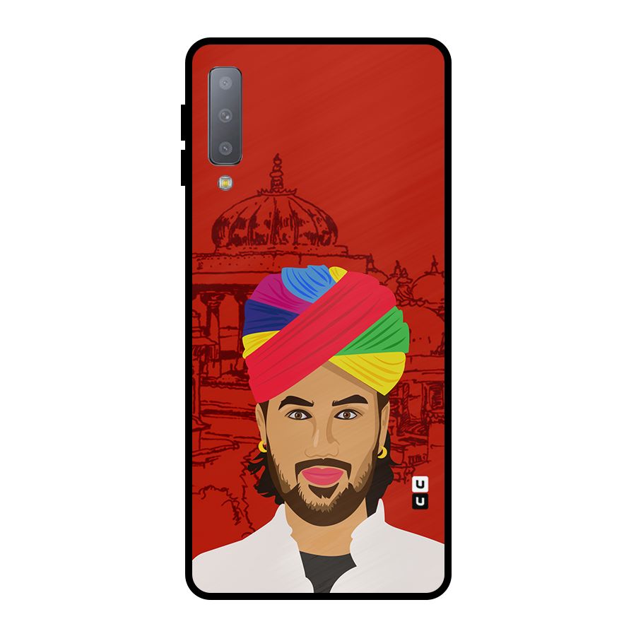 The Rajasthani Chokro Metal Back Case for Galaxy A7 (2018)