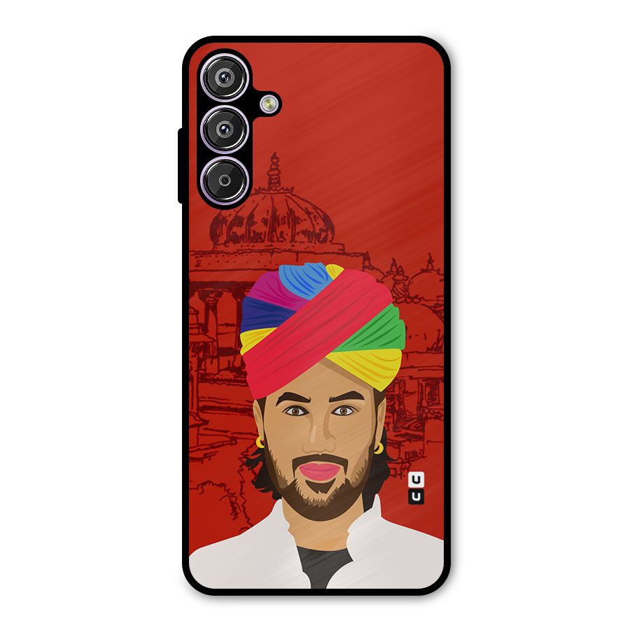 The Rajasthani Chokro Metal Back Case for Galaxy F15