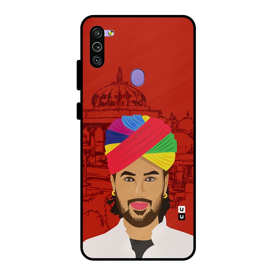 The Rajasthani Chokro Metal Back Case for Galaxy M11