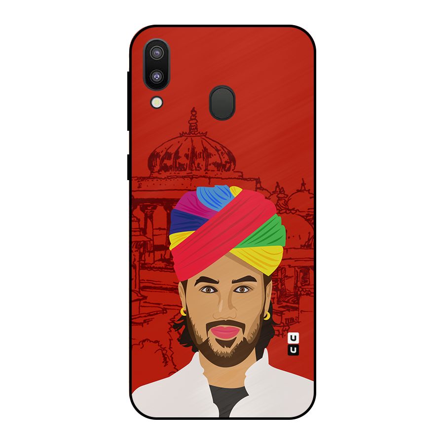 The Rajasthani Chokro Metal Back Case for Galaxy M20