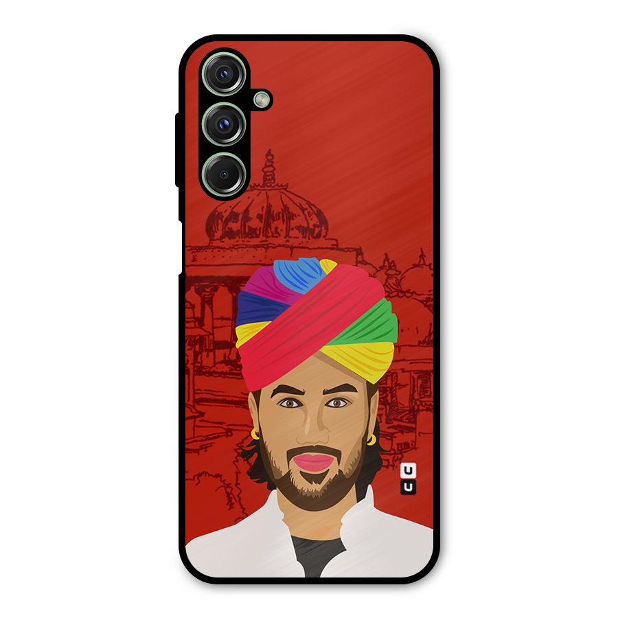 The Rajasthani Chokro Metal Back Case for Galaxy M34